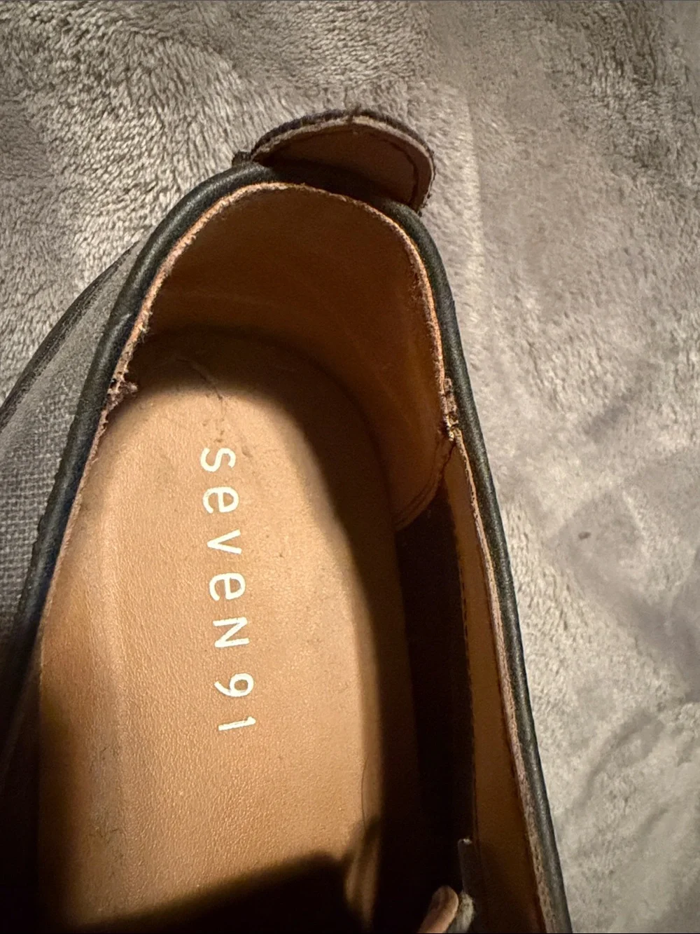 Seven7 Gray Canvas Derby Oxfords with Dark Laces